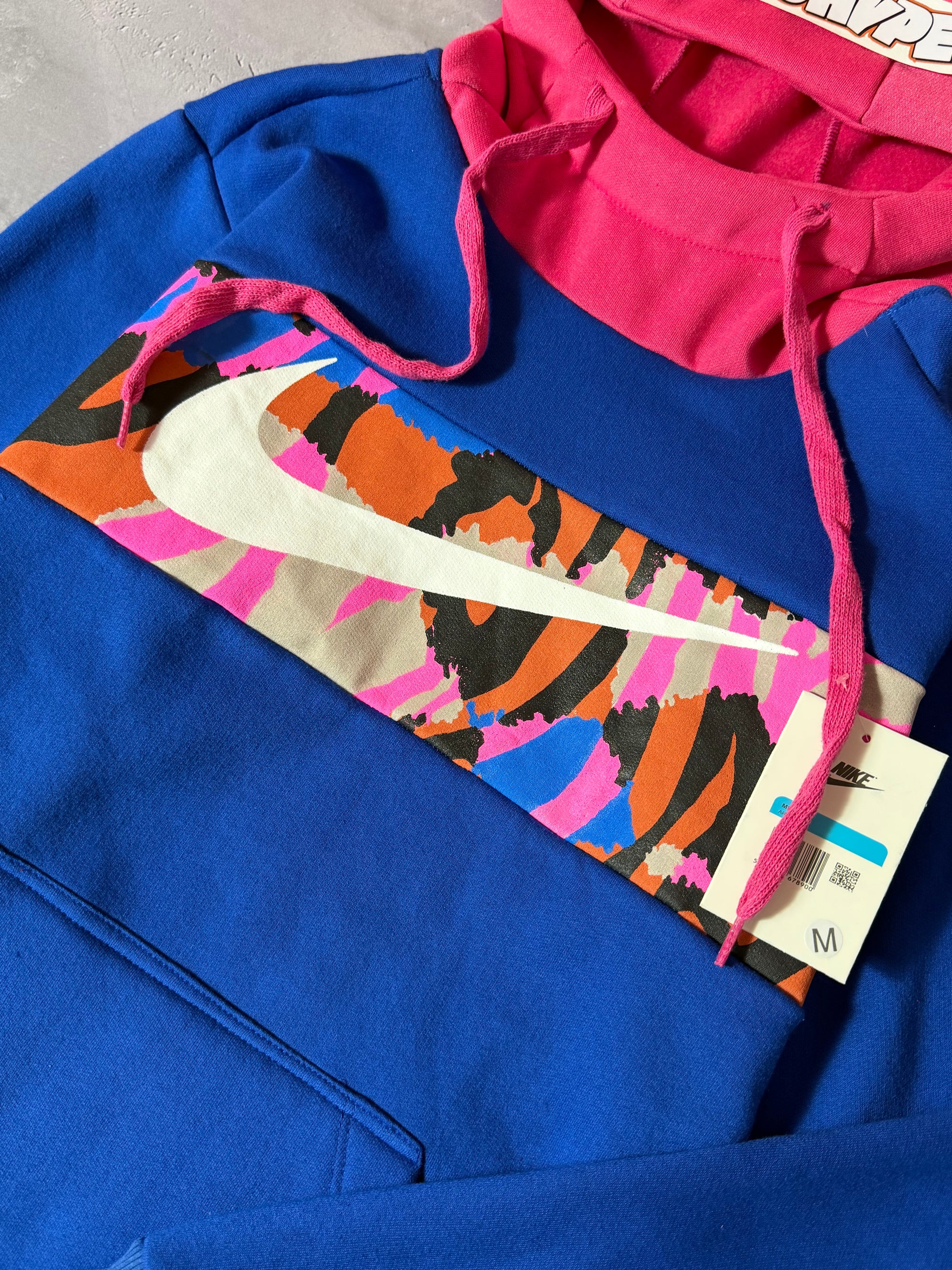 Moletom Nike Touca Rosa - Azul
