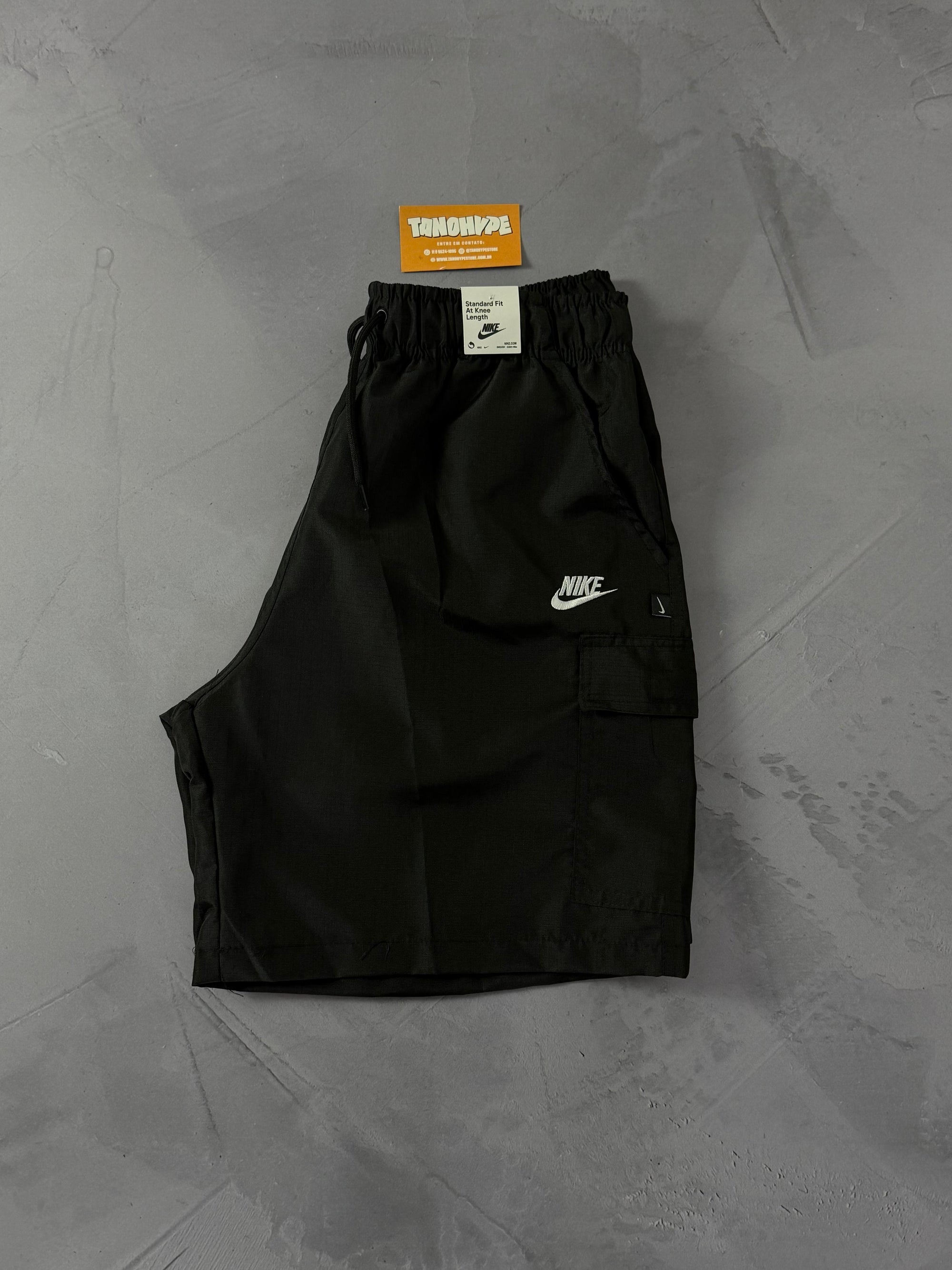 Shorts Ripstop Cargo Nike - Preto