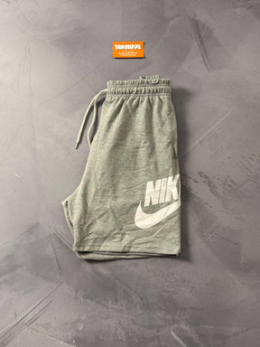 Shorts Moletom Nike Icon - Cinza
