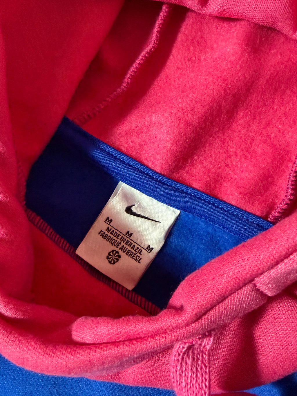 Moletom Nike Touca Rosa - Azul