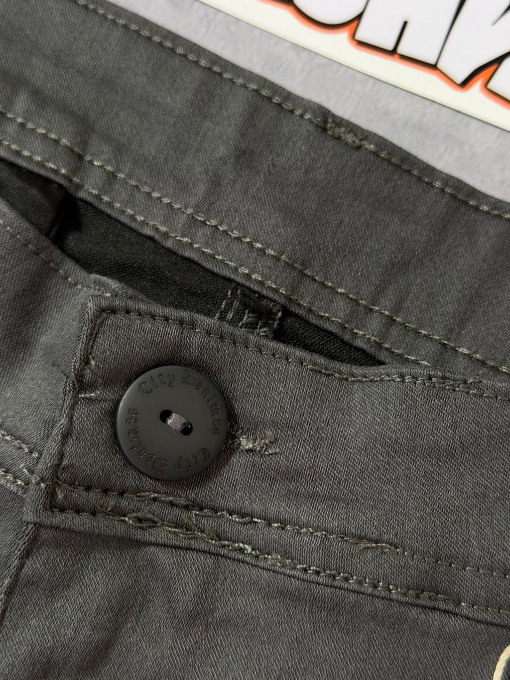Calça Alfaiataria City Denim - Chumbo