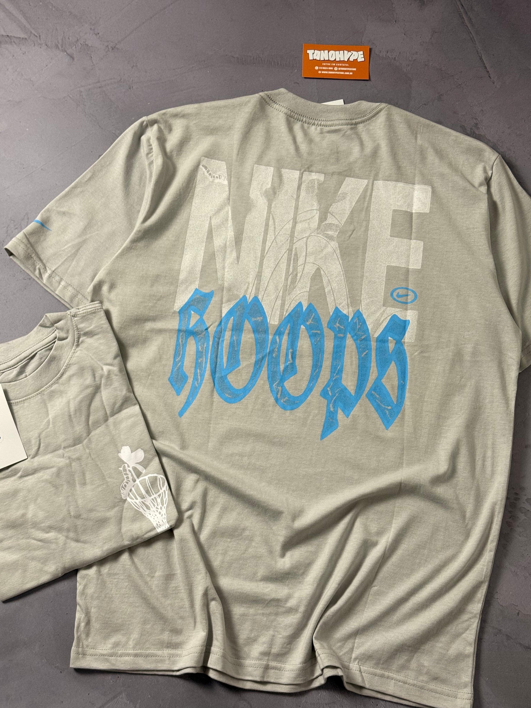 Camiseta Nike Hoops - Cinza