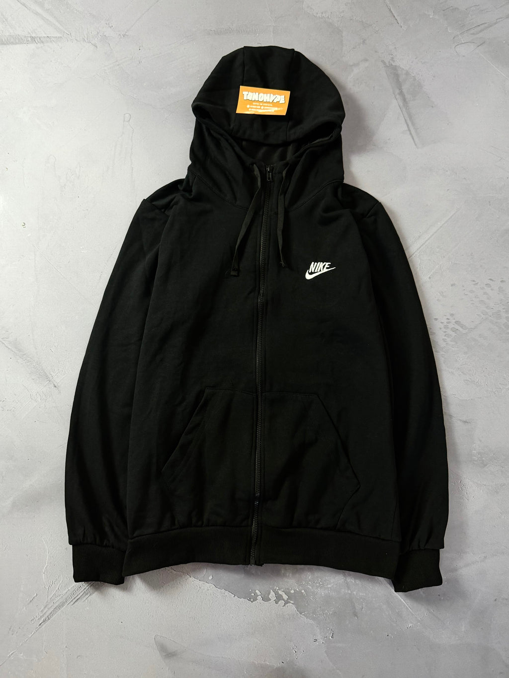 Moletom Nike Club C/Zíper - Preto