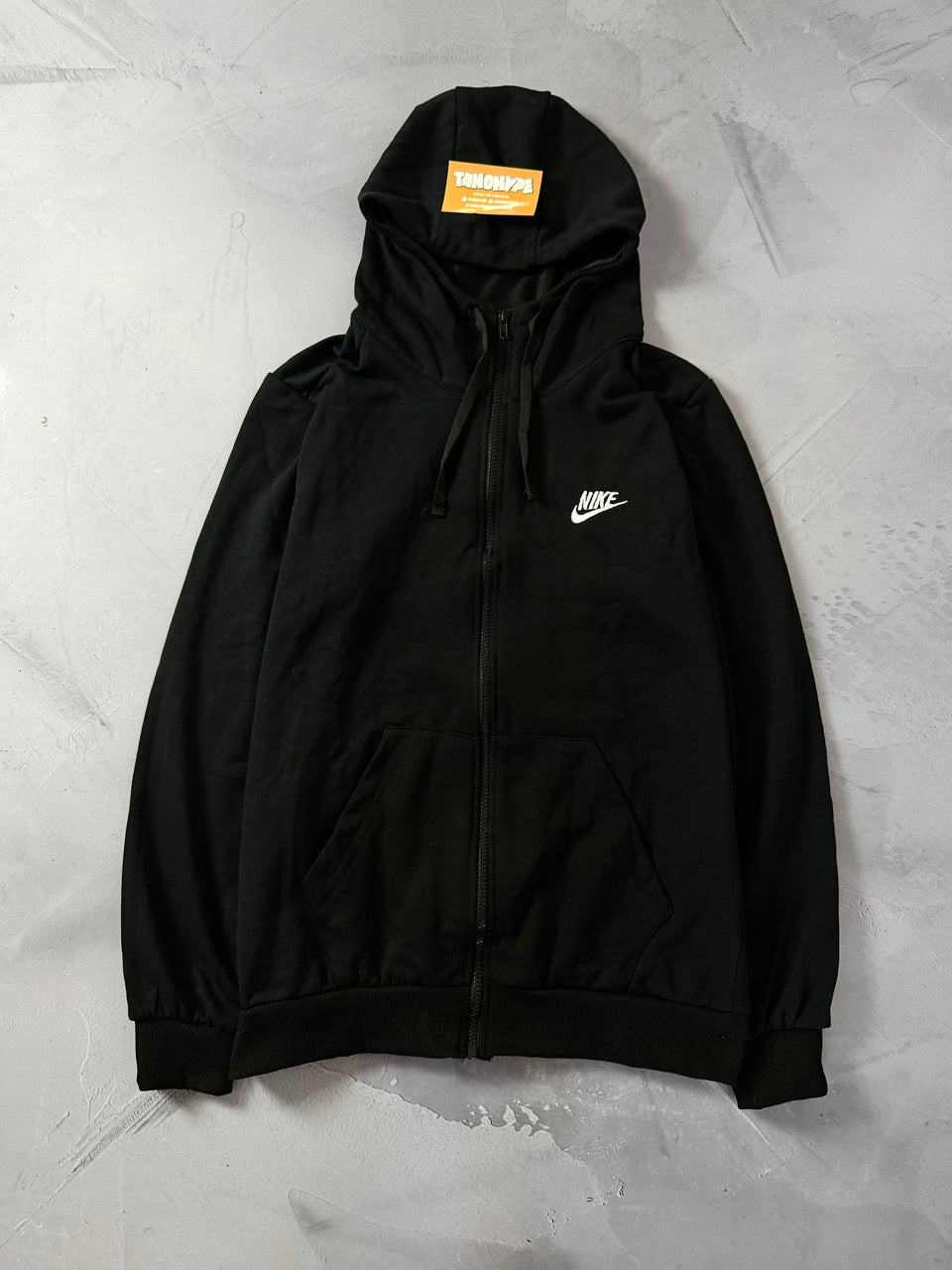 Moletom Nike Club C/Zíper - Preto