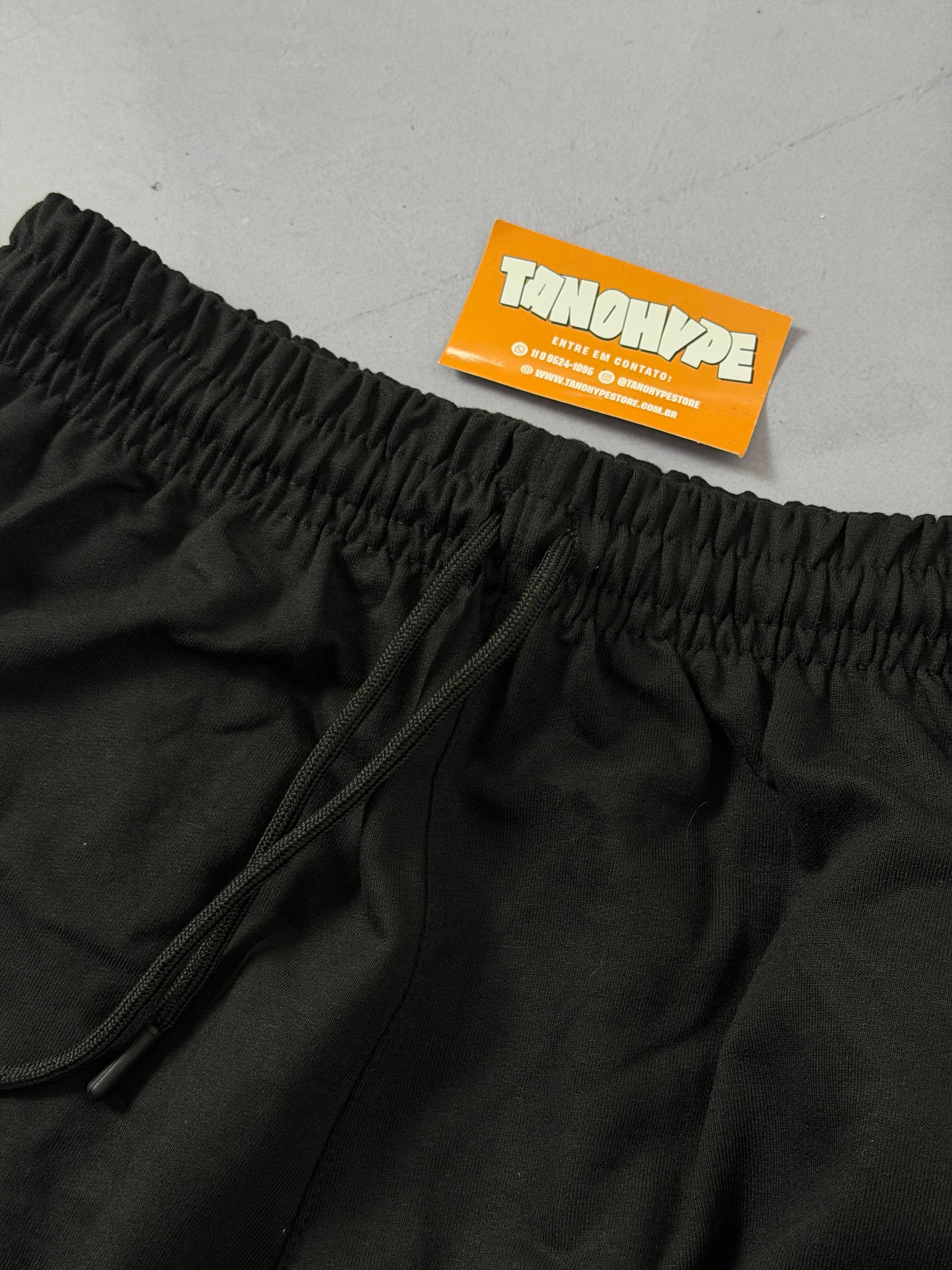 Shorts Moletom Multi Swoosh - Preto