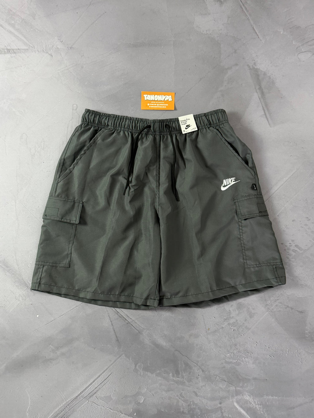 Shorts Ripstop Cargo Nike - Cinza