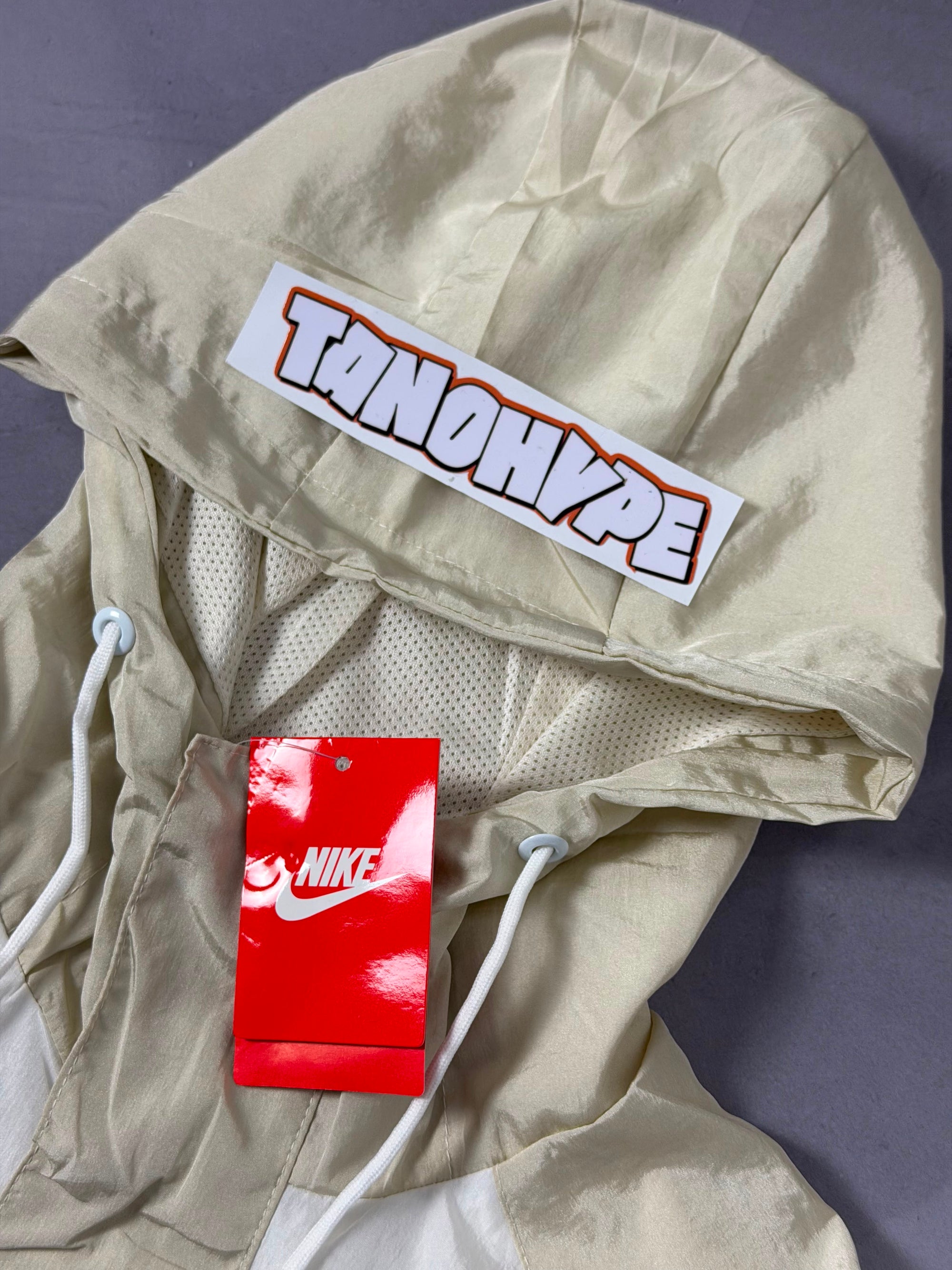 Corta Vento Nike Double Swoosh - Creme