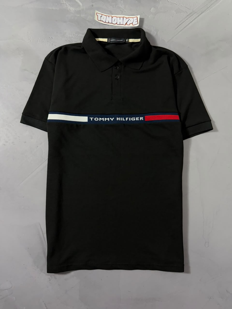 Polo Tommy Hilfiger Chest - Preto