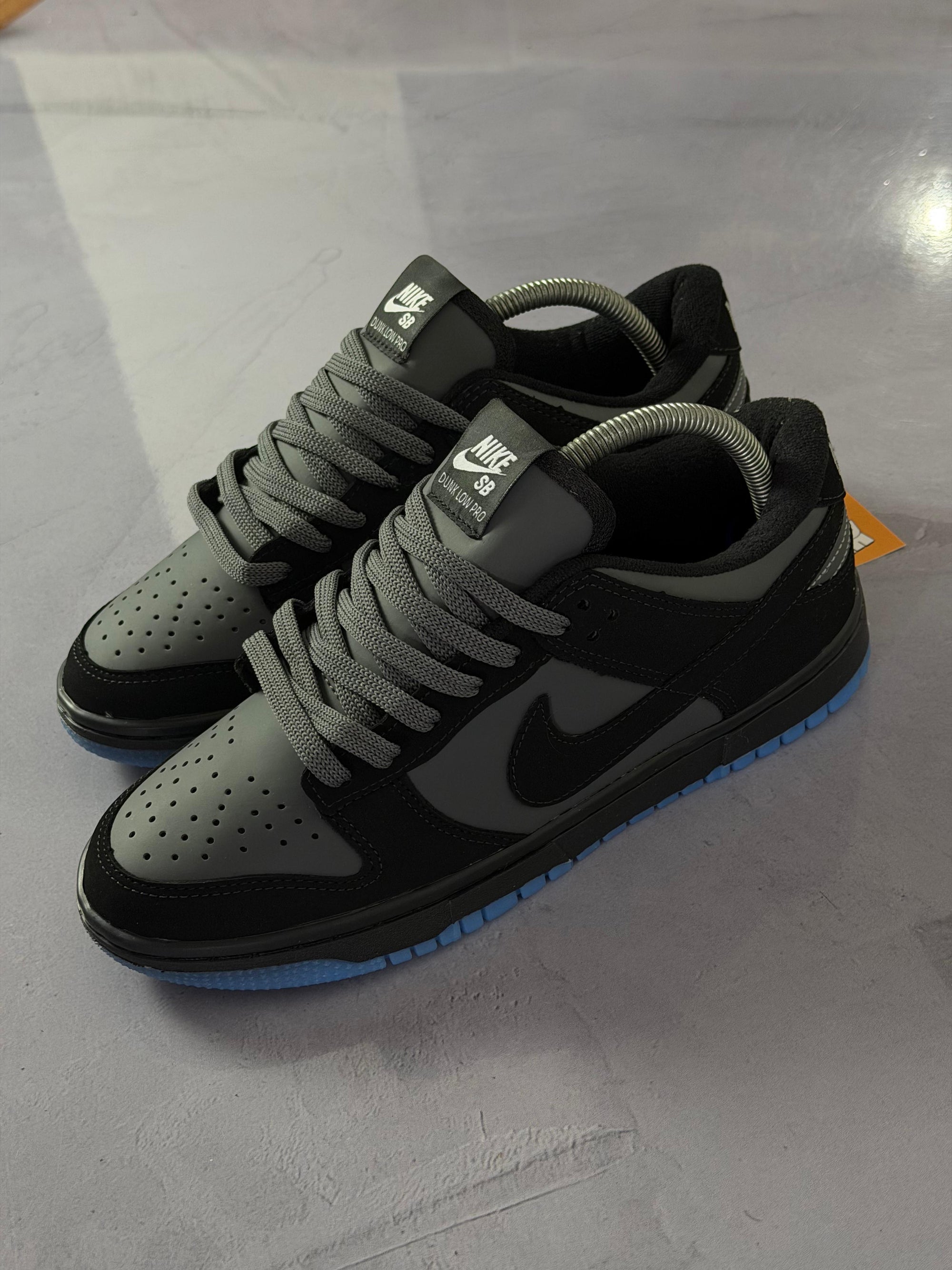Tênis Nike Dunk - Black Blue Camurça