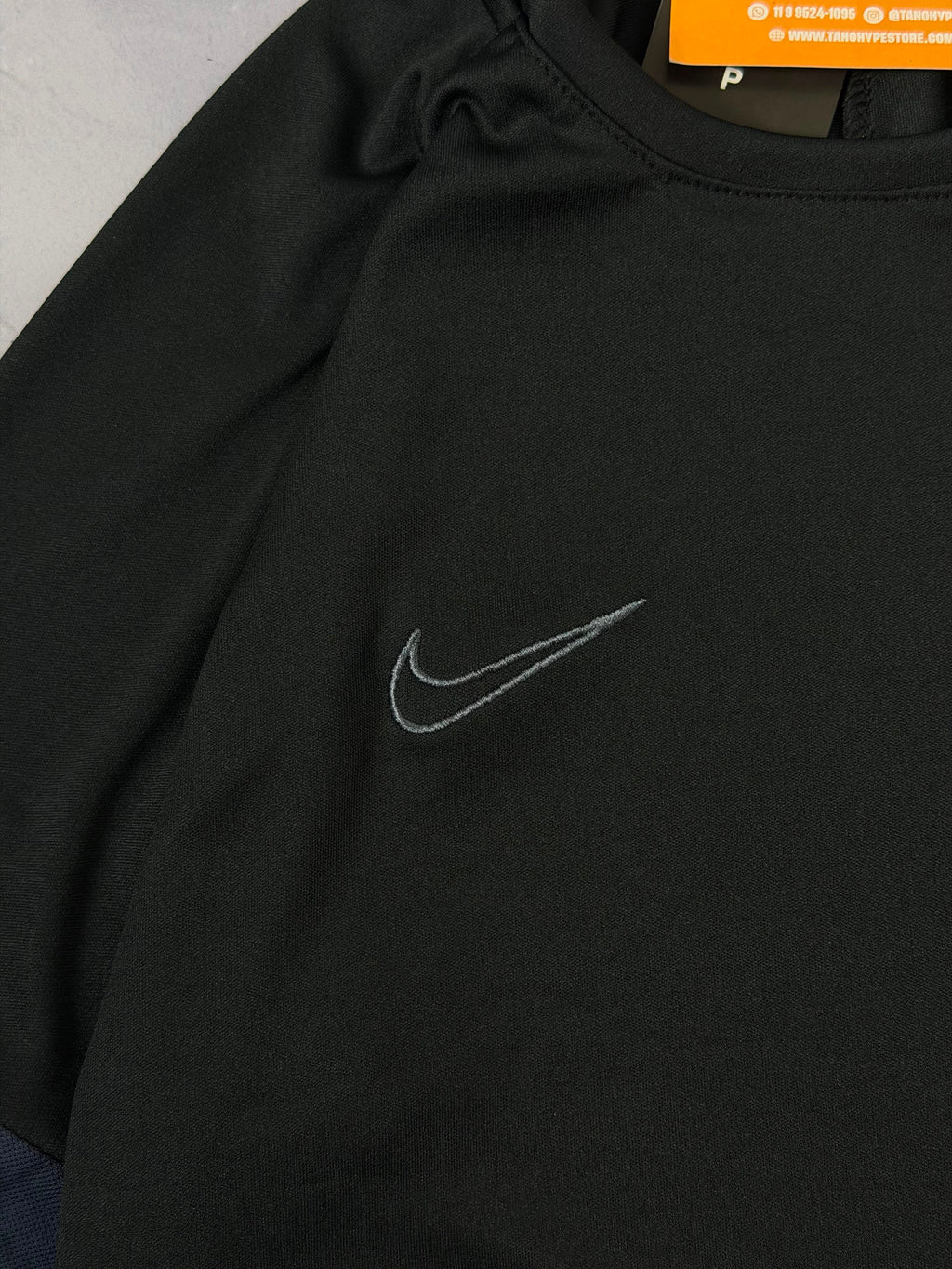 Camiseta Nike Dri Fit Academy 2021 - Preta/Azul