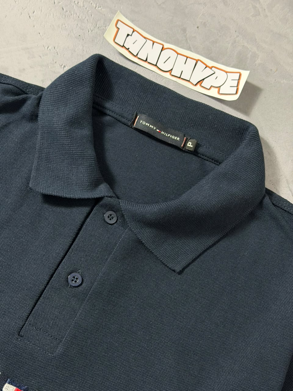 Polo Tommy Hilfiger Logo - Azul Marinho