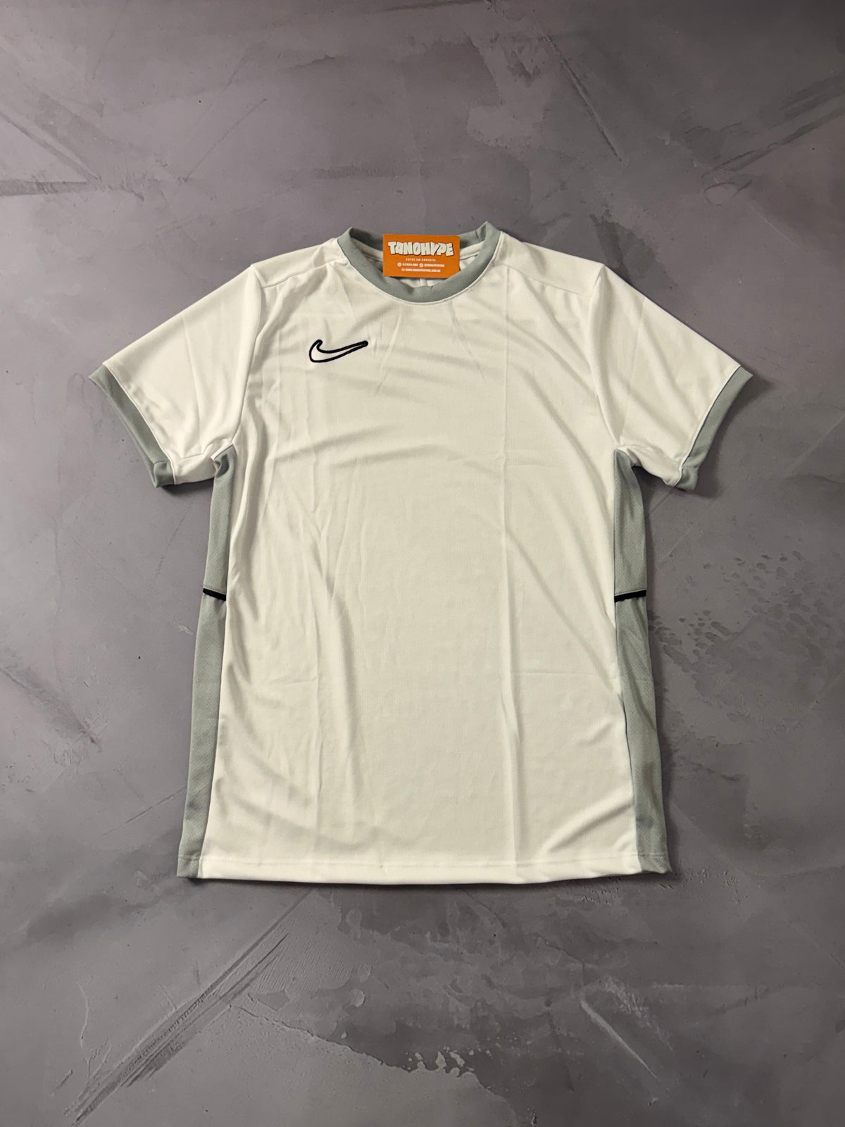 Camiseta Nike Dri Fit Academy 25 - Branca/Cinza
