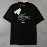 Camiseta Lacoste Big Croc Script - Preto