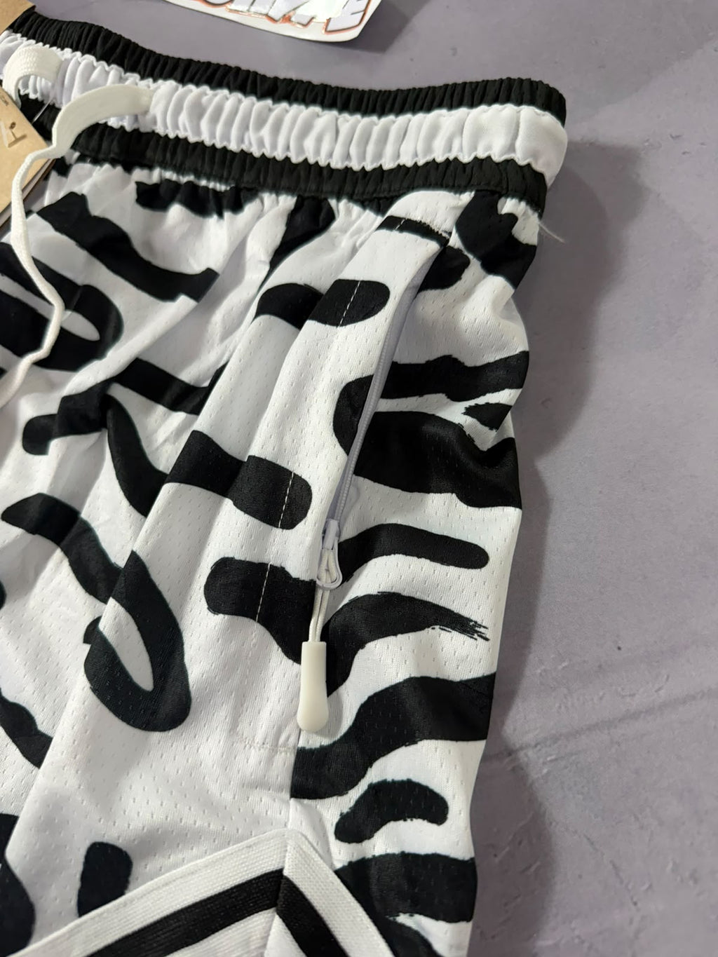 Shorts Jordan Diamond Dri Fit - White Black