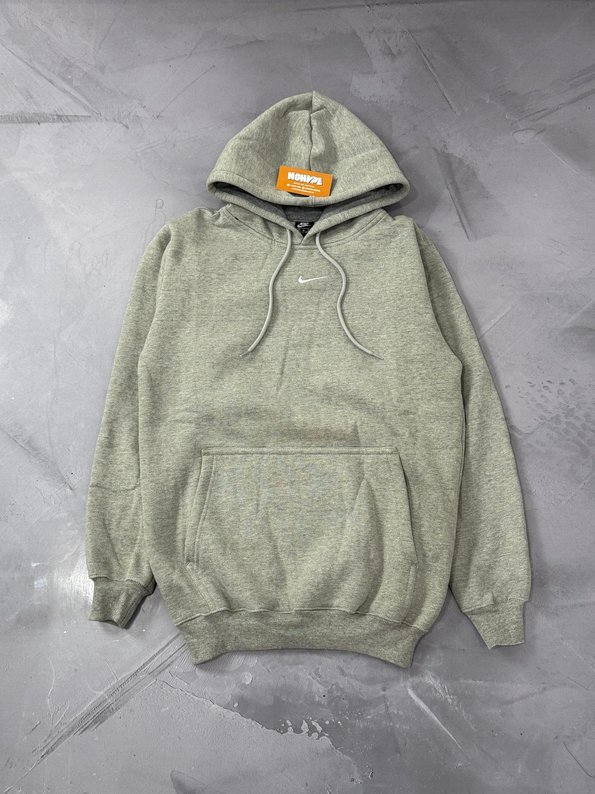 Moletom Nike Essentials Bordado - Cinza