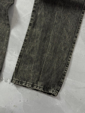 Calça Cargo Reta - Jeans Estonado