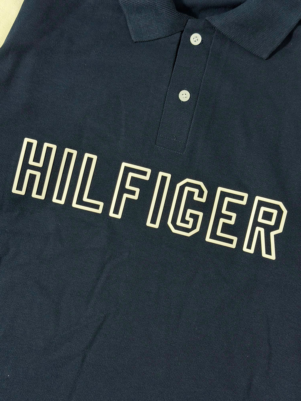 Polo Tommy Hilfiger - Azul/Creme