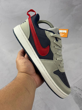 Tênis Nike Borough - Cinza/Vermelho/Azul