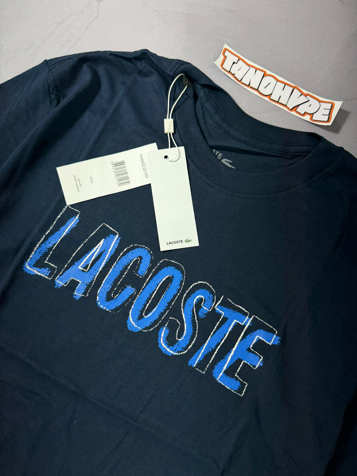 Camiseta Lacoste Printed - Azul Marinho