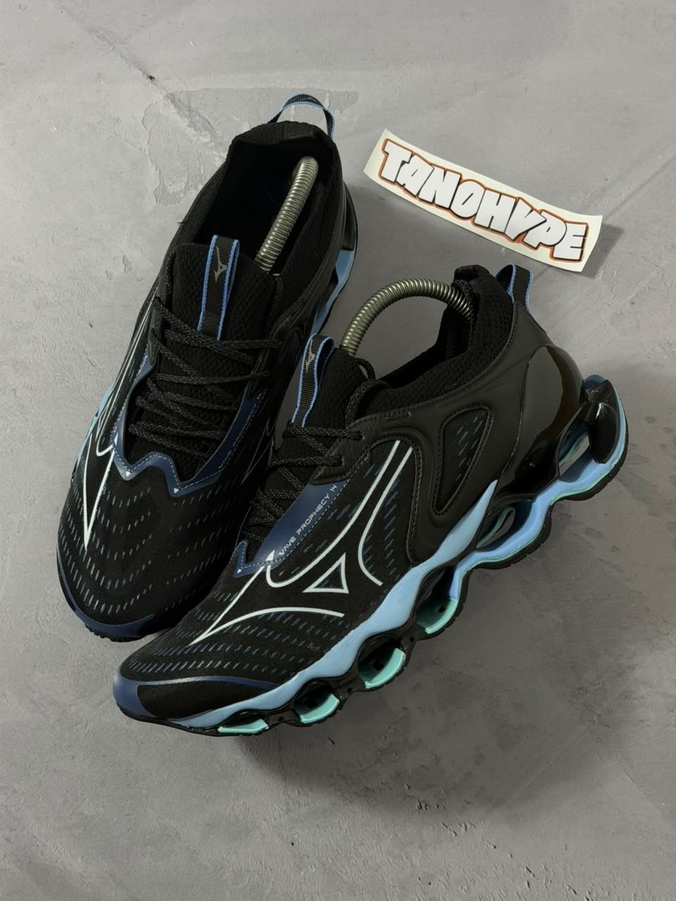 Tênis Mizuno Wave Prophecy 14 - Black Blue