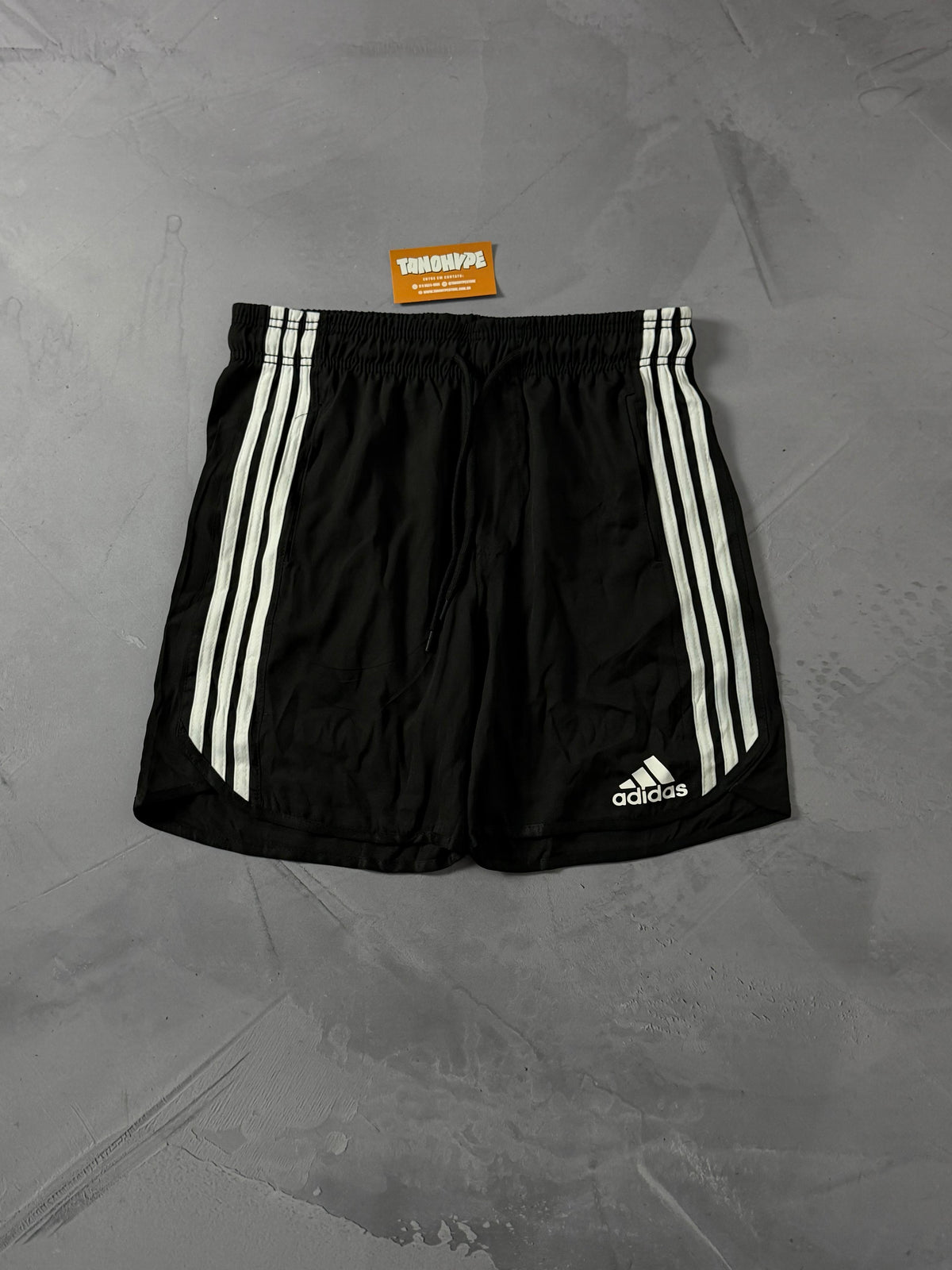 Shorts Tactel Adidas - Preto