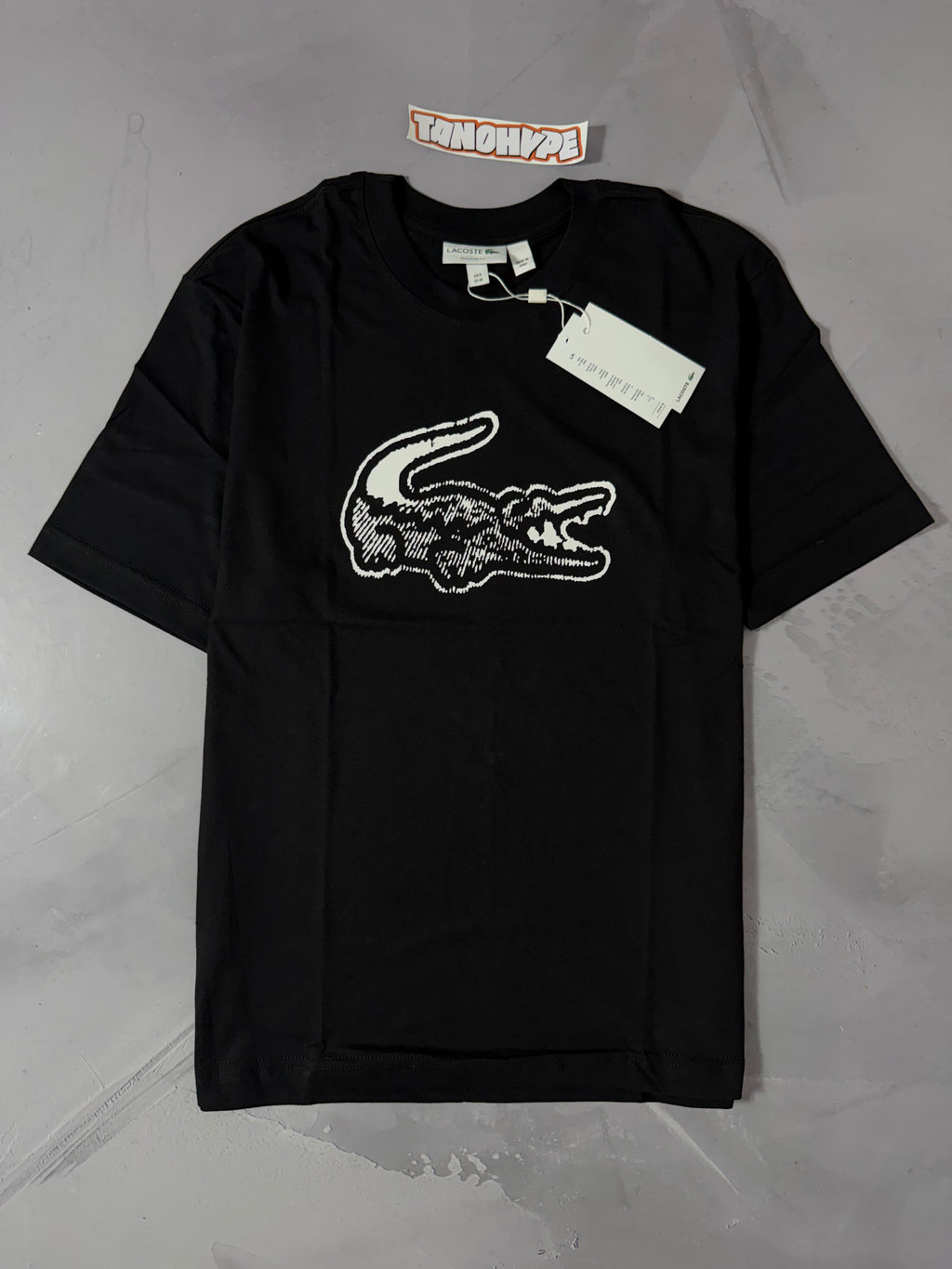 Camiseta Lacoste Logo Failed - Preto