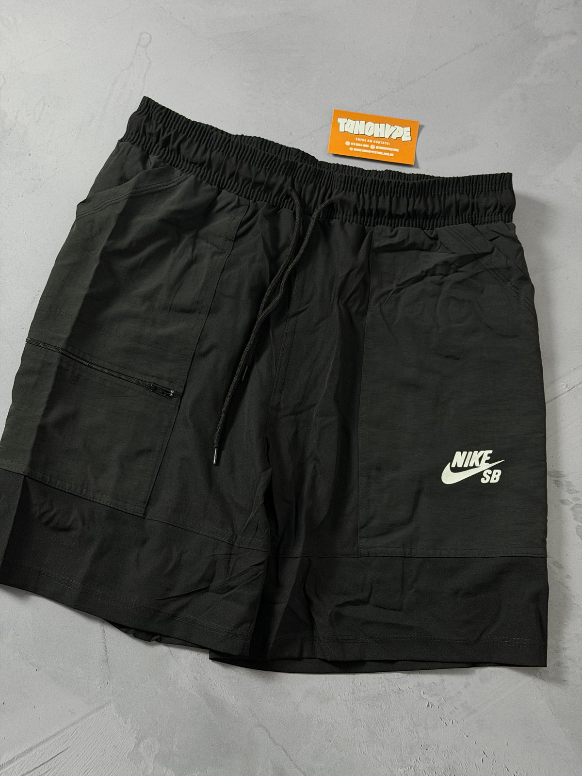 Shorts Tactel Cargo Nike SB - Preto