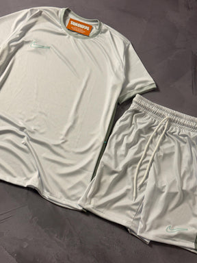 Conjunto Nike Academy 2025 - Cinza/Branco