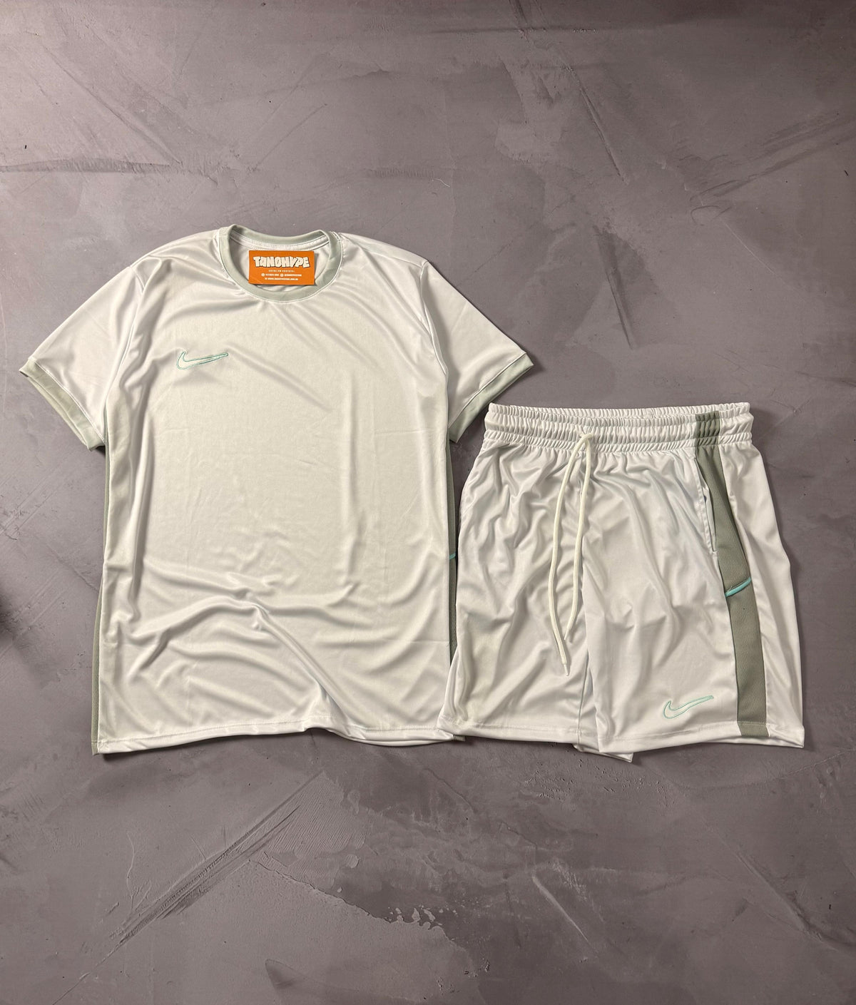 Conjunto Nike Academy 2025 - Cinza/Branco