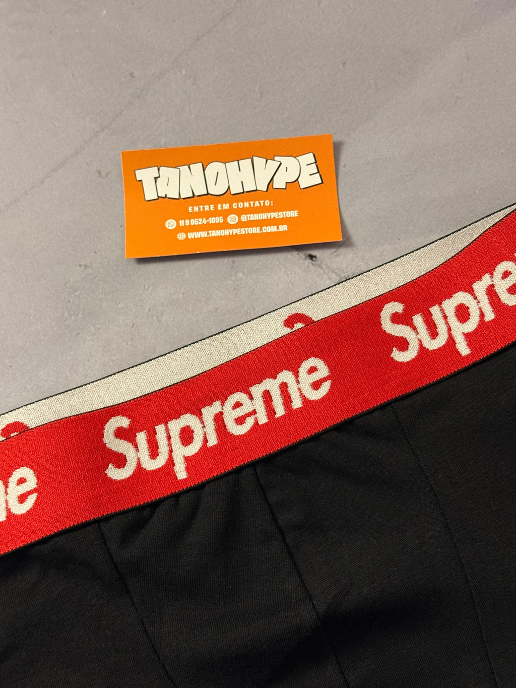 CUECA SUPREME - PRETA/VERMELHA
