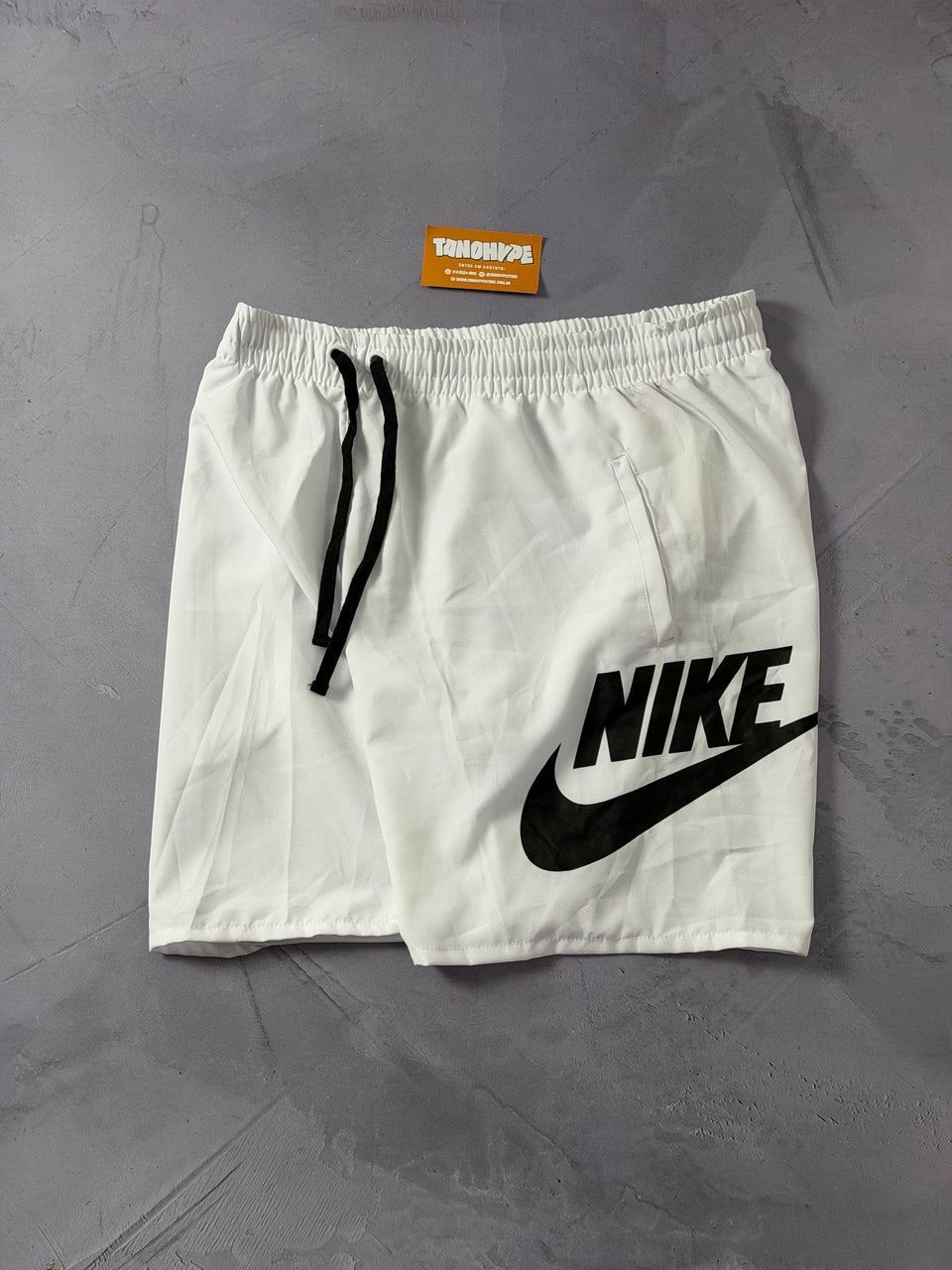 Shorts Tactel Nike Club - Branco