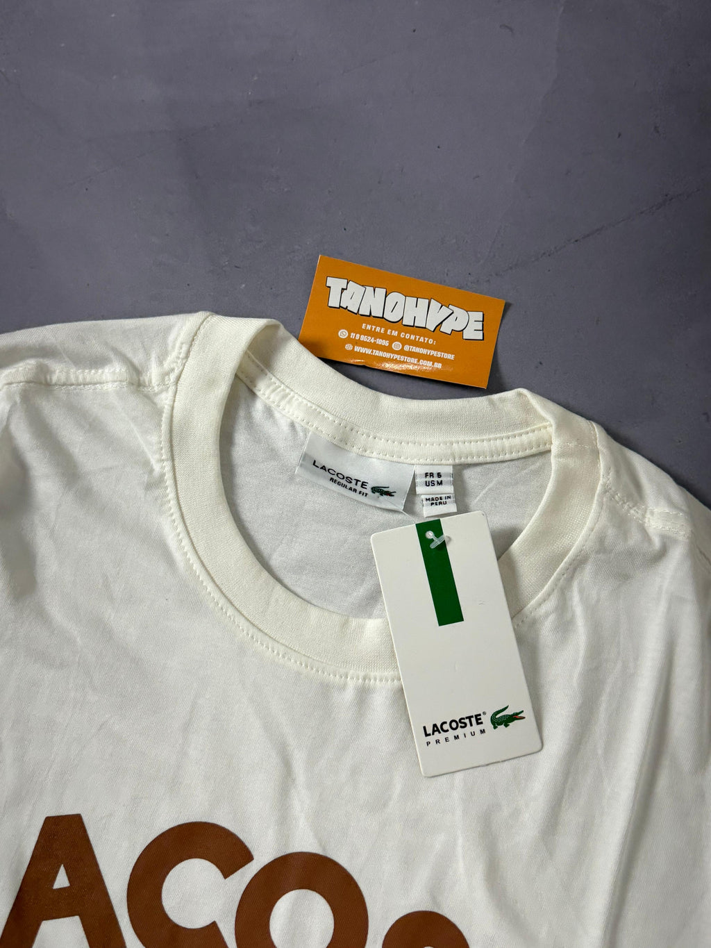 Camiseta Lacoste Live - OffWhite
