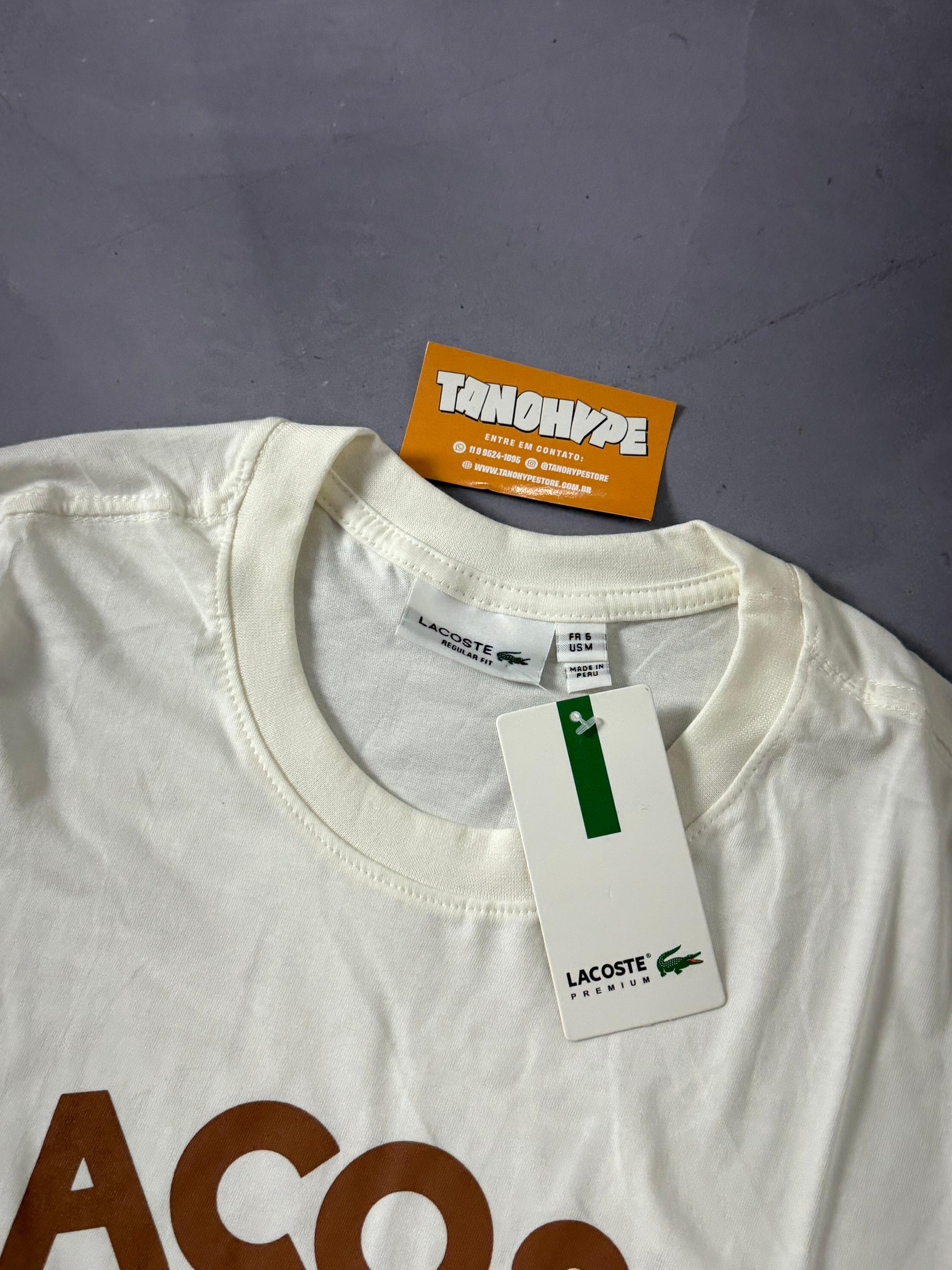 Camiseta Lacoste Live - OffWhite