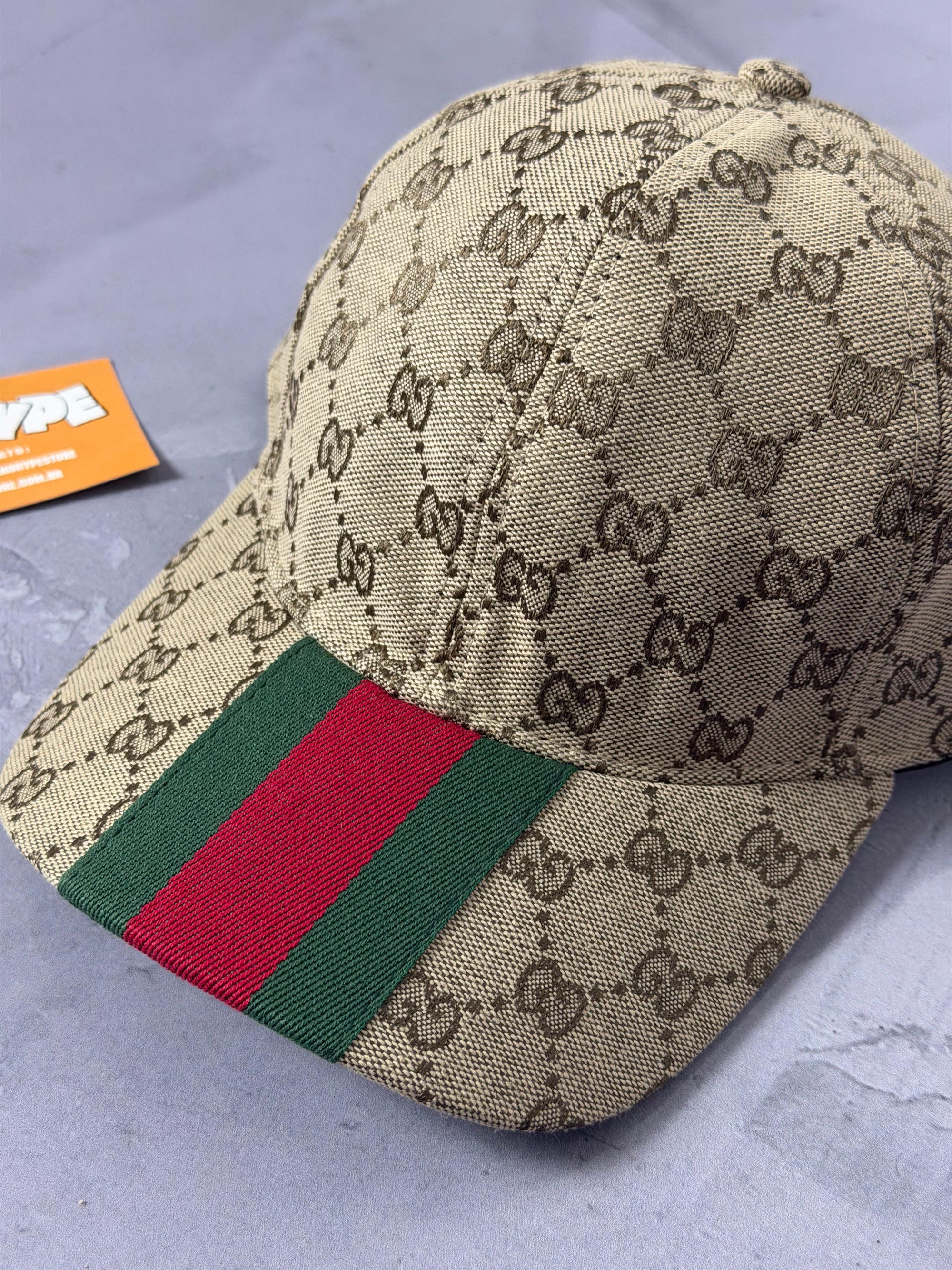 Boné Gucci Canvas - Bege