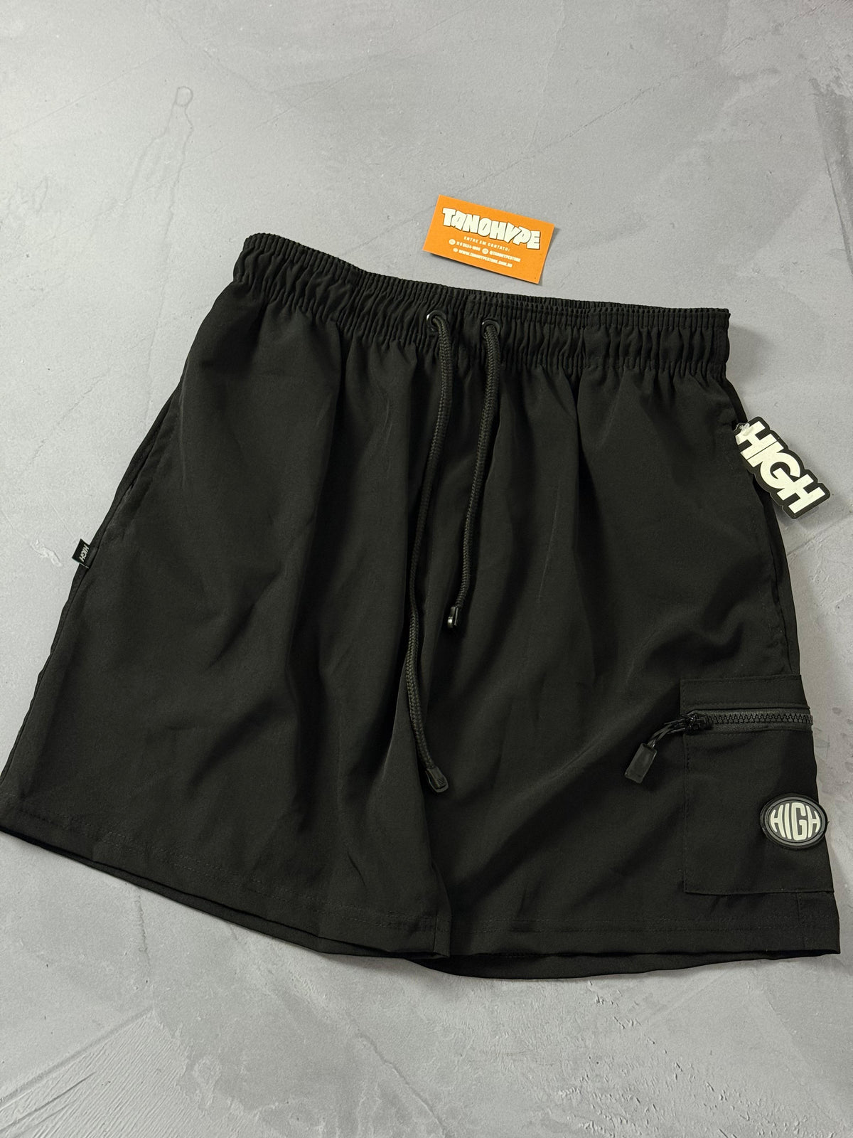 Shorts Tactel High C. - Preto