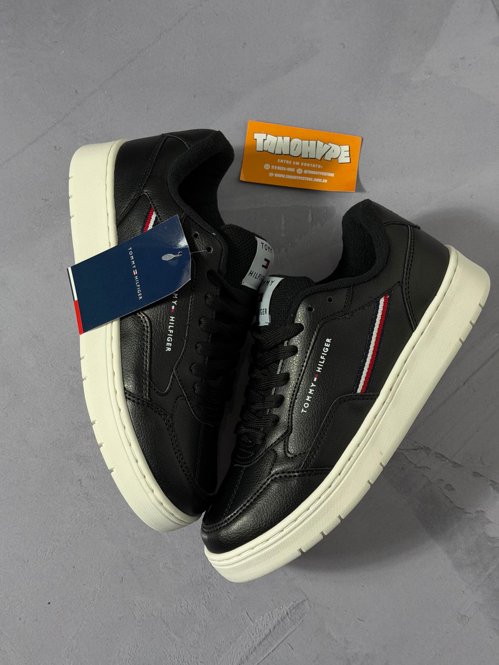 Tênis Tommy Hilfiger Basket Core - Preto