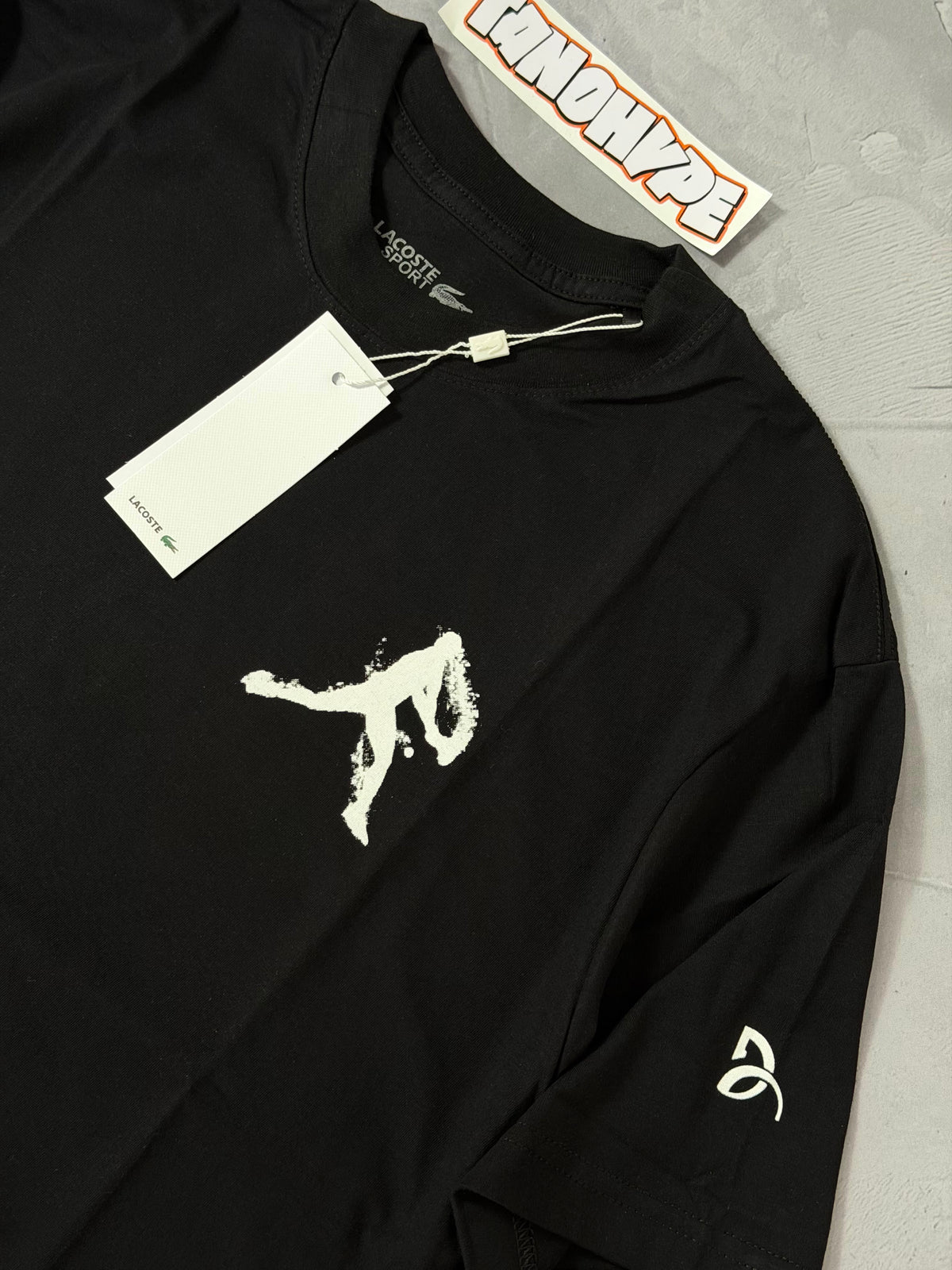 Camiseta Lacoste x Djokovic - Preto