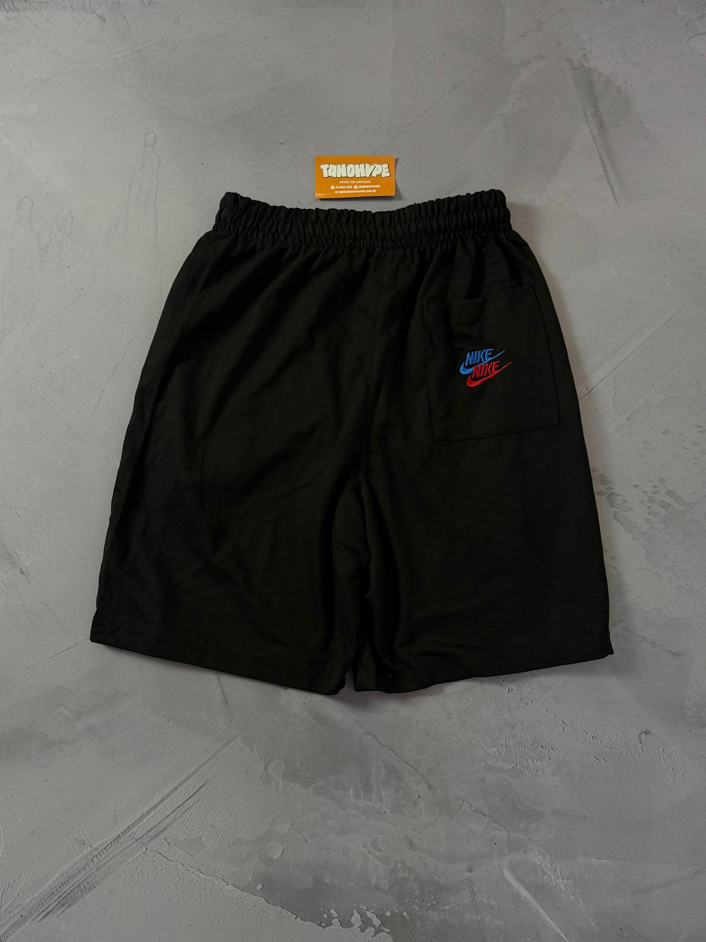 Shorts Moletom Multi Swoosh - Preto