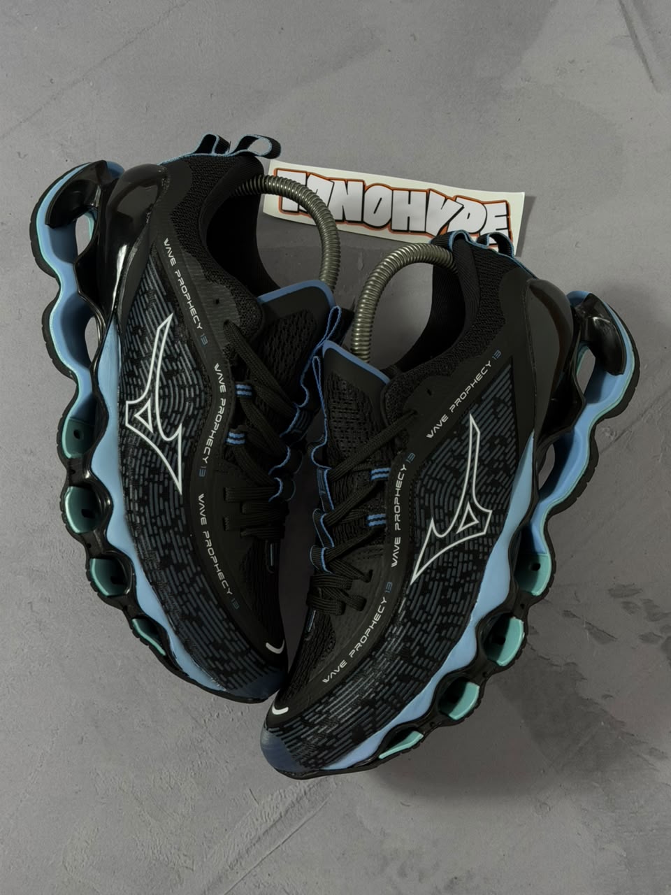 Tênis Mizuno Wave Prophecy 13 - Preto e Azul