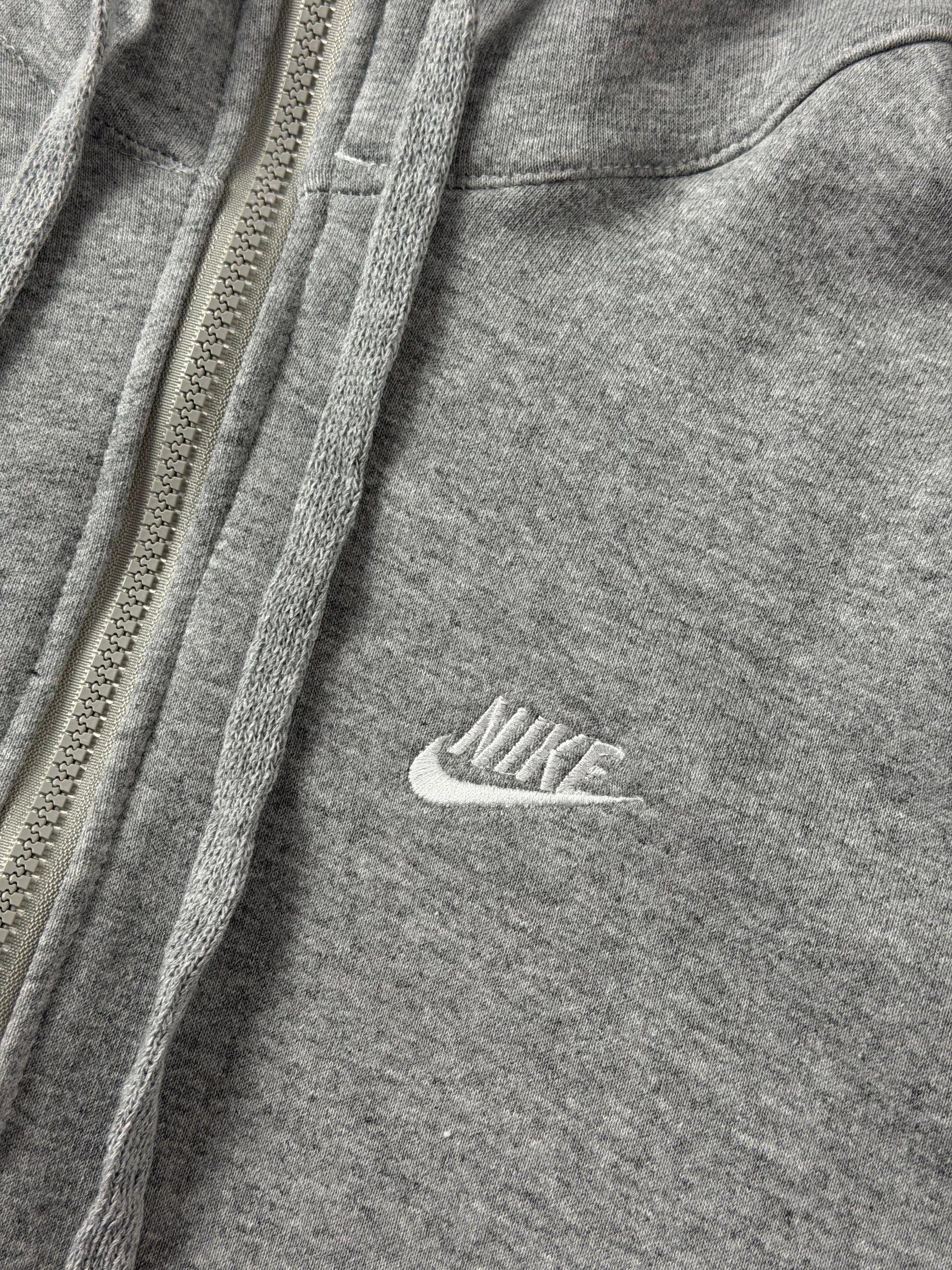 Moletom Nike Club C/Zíper - Cinza