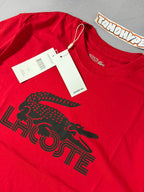 Camiseta Lacoste Sport Logo Retrô - Vermelho