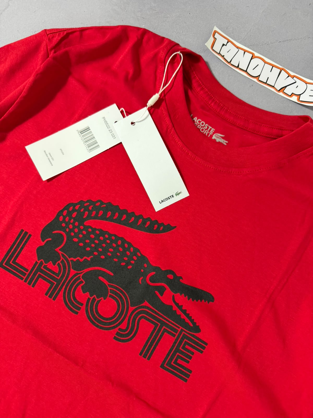Camiseta Lacoste Sport Logo Retrô - Vermelho