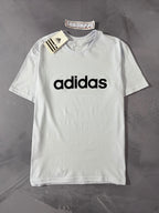 Camiseta Adidas Logo Escrita - Branca