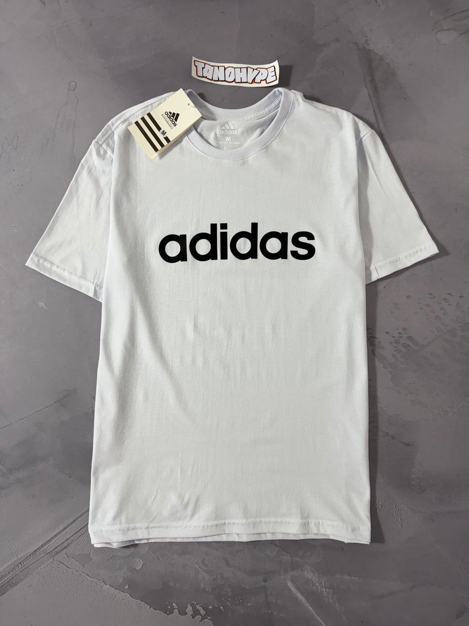 Camiseta Adidas Logo Escrita - Branca
