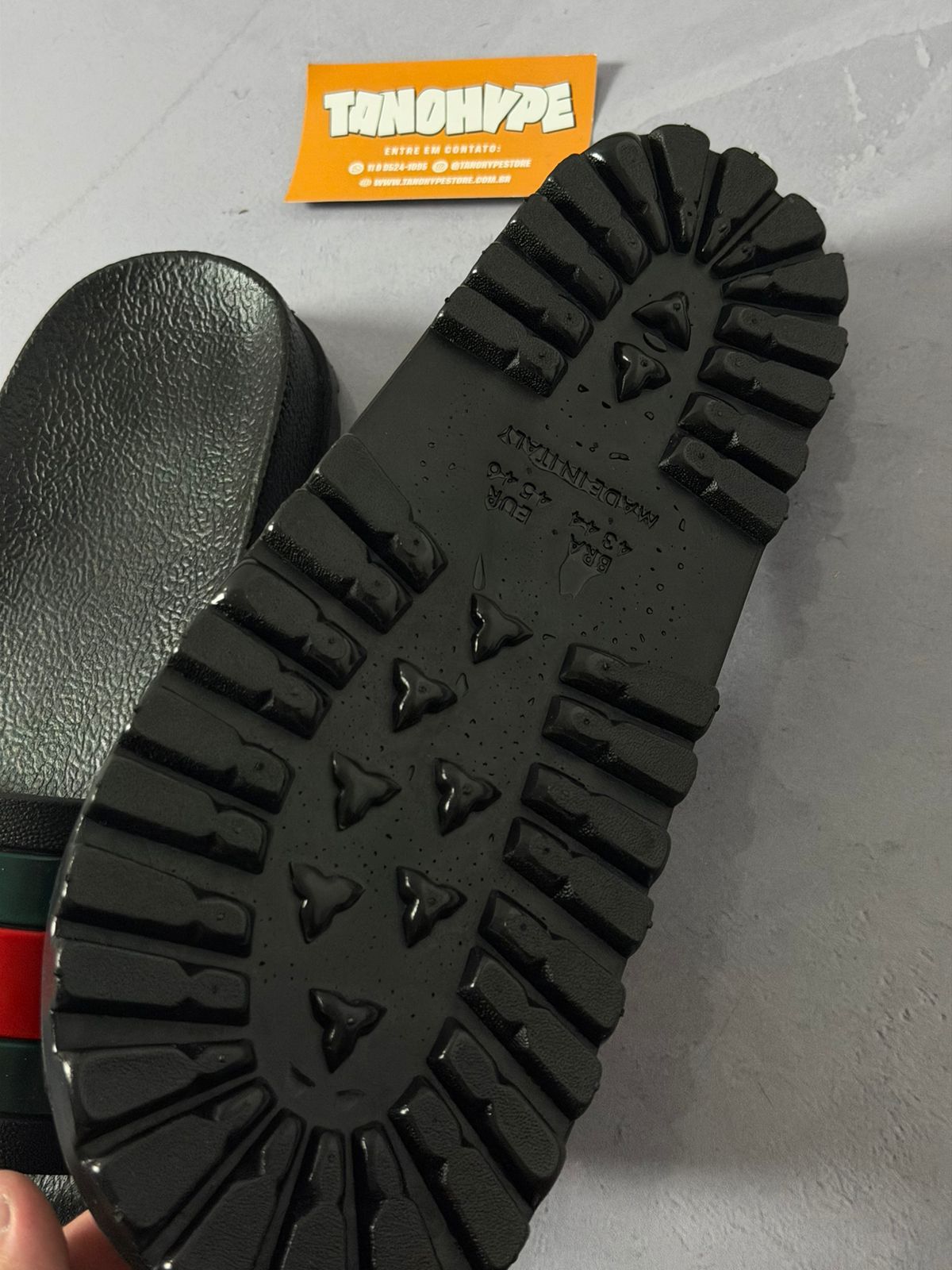 Chinelo Slide Gucci Preto
