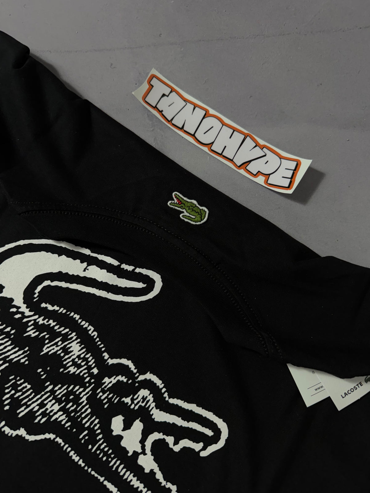 Camiseta Lacoste Logo Failed - Preto