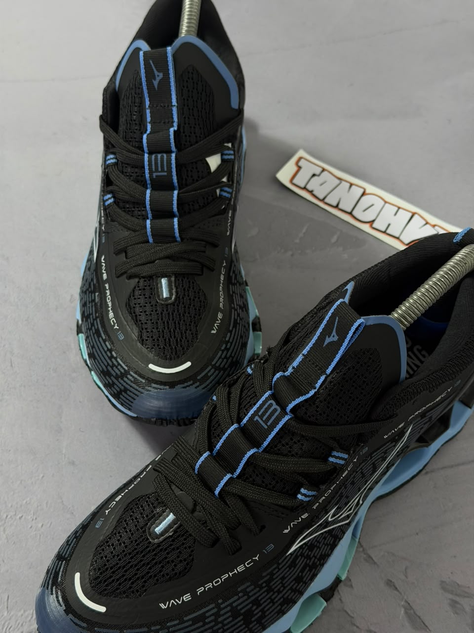 Tênis Mizuno Wave Prophecy 13 - Preto e Azul