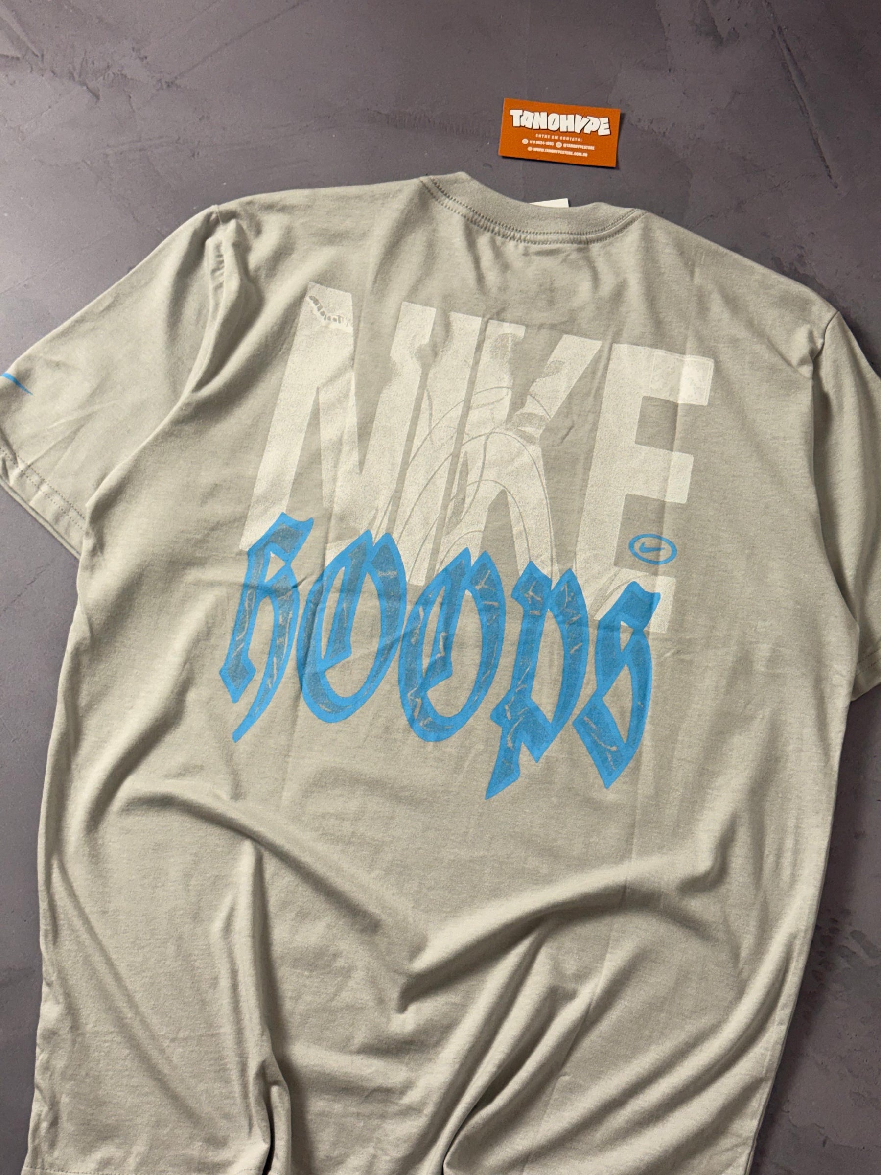Camiseta Nike Hoops - Cinza