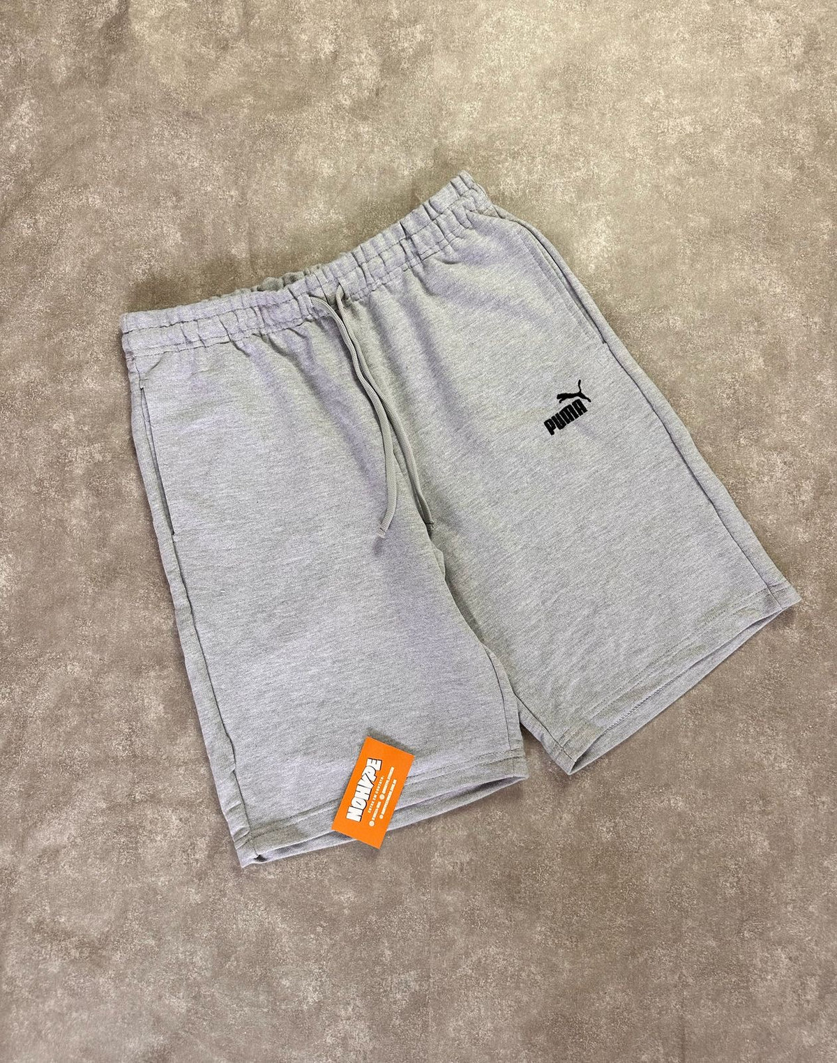 Shorts Moletom Puma - Cinza