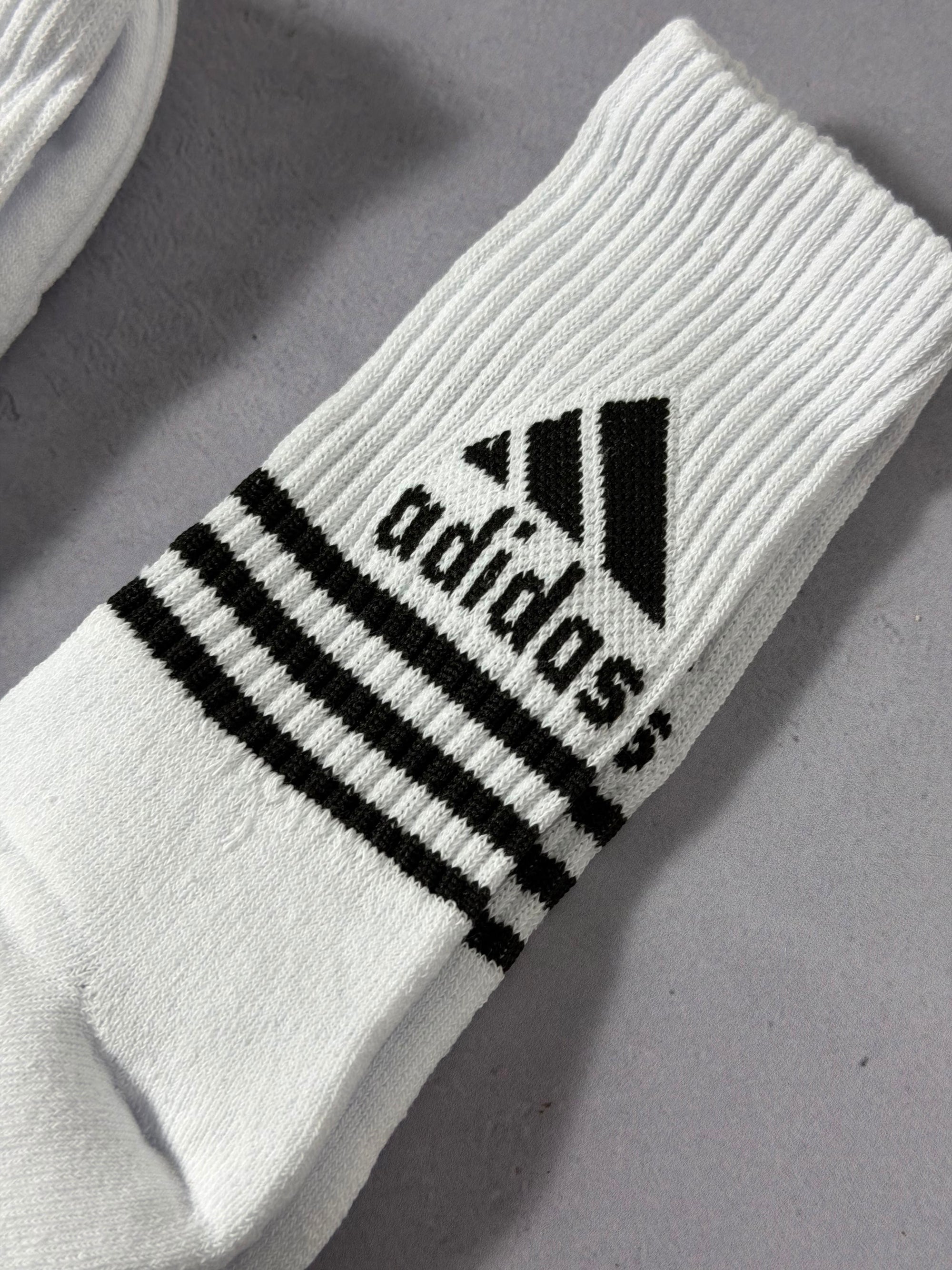 Meia Cano Alto Adidas - Branca